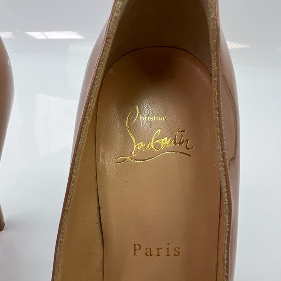 🌷❤️🔥SPRING SALE 🔥 FINAL PRICE Christian Louboutin Neofilo 120 Nude Pump 37.5 - Picture 2 of 8